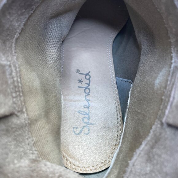 Splendid Women’s Brown Suede With Stacked Heel Western Ankle Boots Size 6.5-7 - Picture 7 of 10